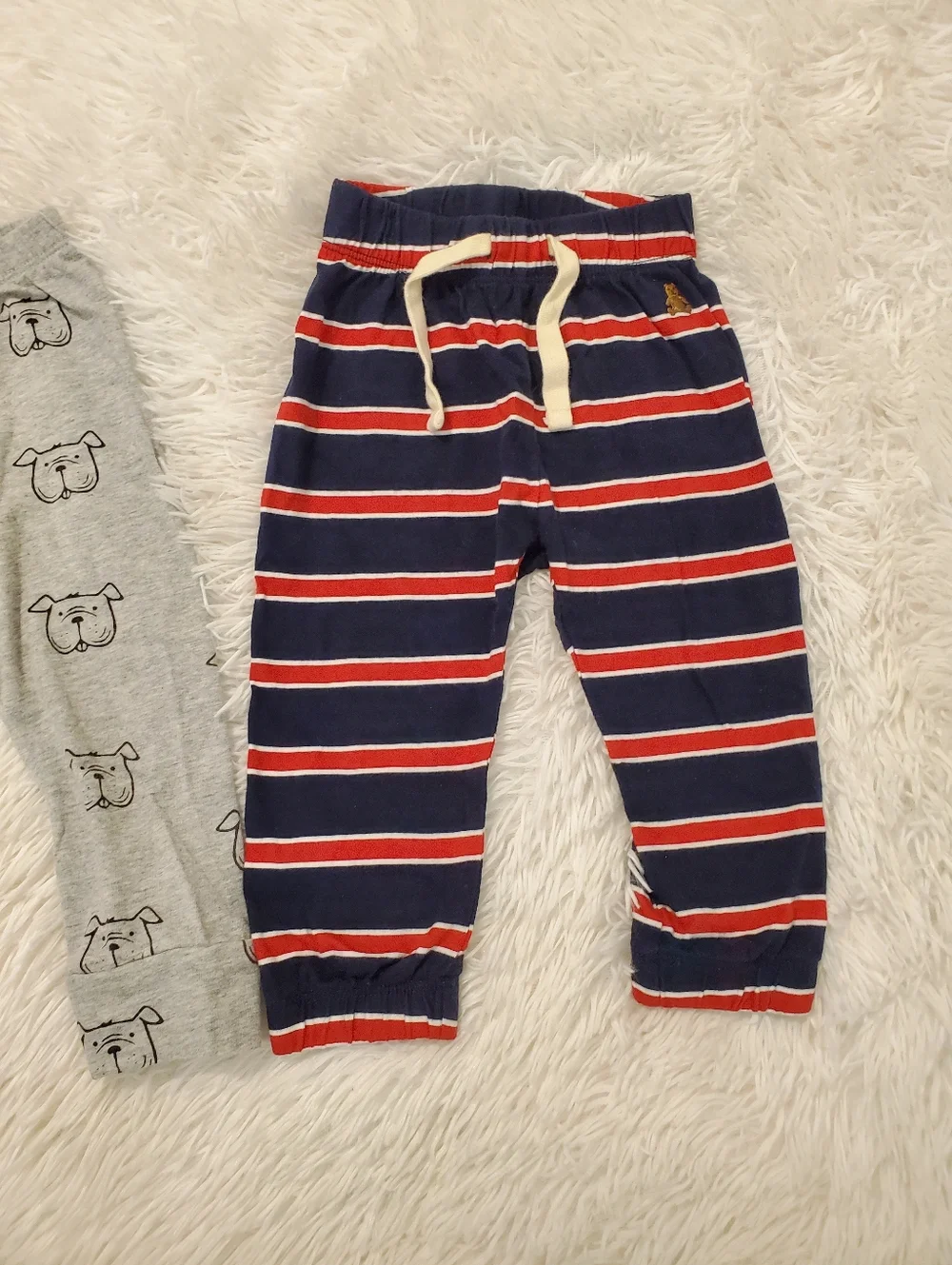 Baby GAP Striped Navy & Gray Jogger Pants 12-18 Months